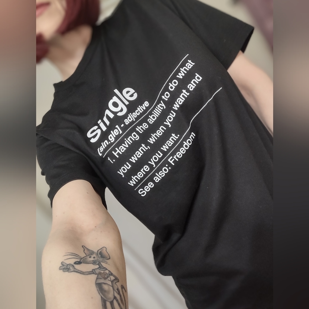 NWT Black 'Single' short sleeve shirt